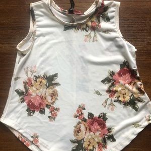 Toddler Floral Tank 4T